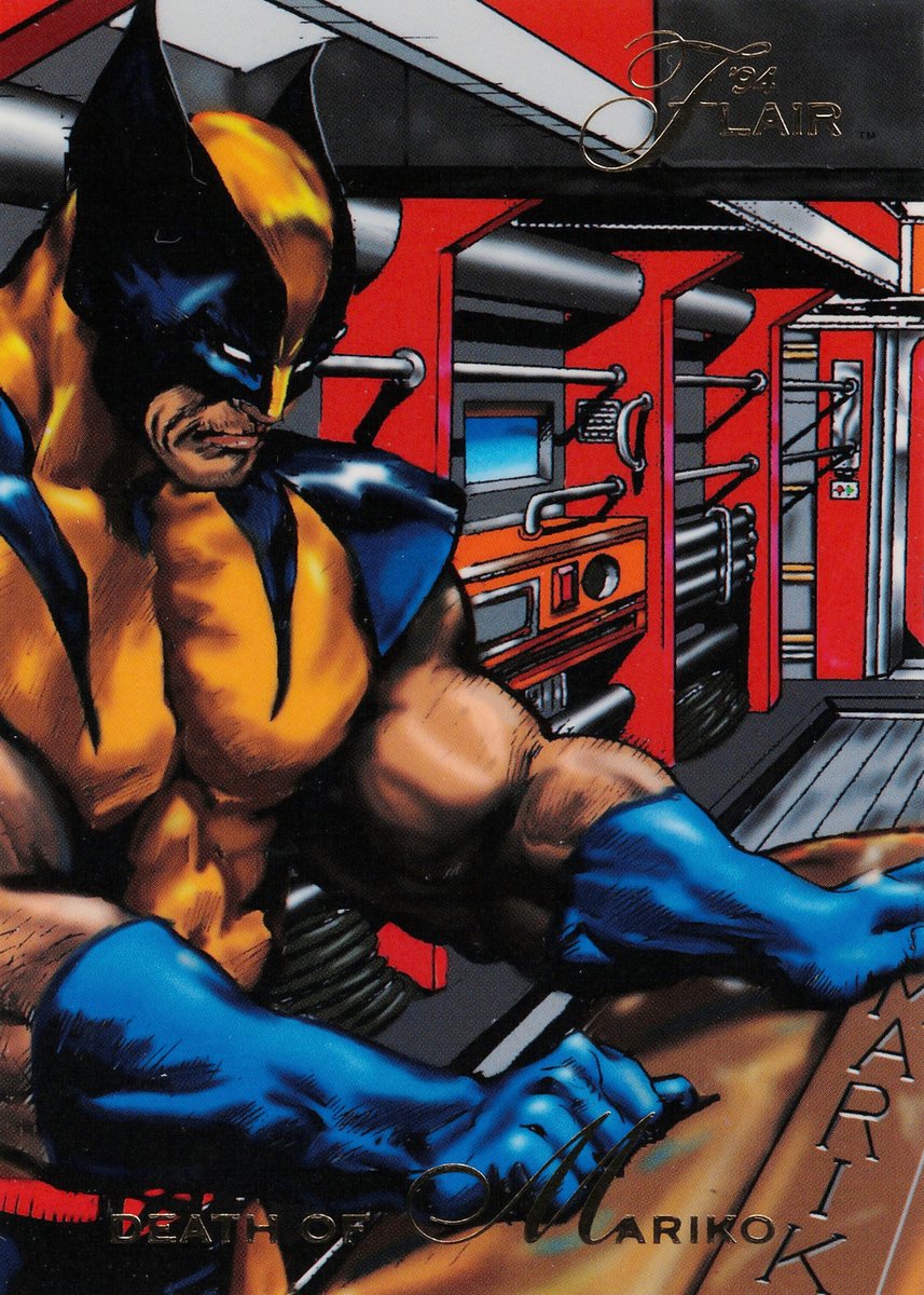 1994 Flair Marvel card #91, Death of Mariko