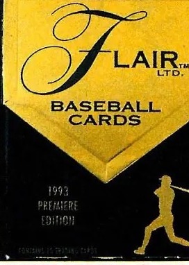 Flair Baseball 1993 Premiere Edition pack