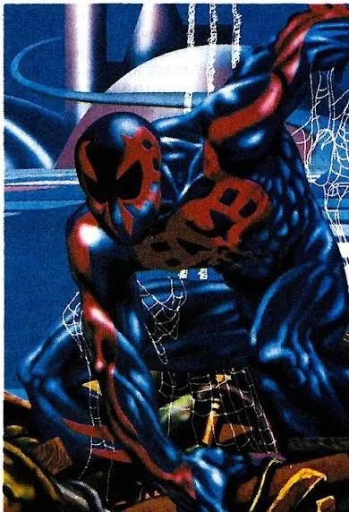 Computer-enhanced Flair version of the Spider-Man 2099 artwork