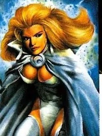 Storm artwork from the Flair Marvel 1994 preview
