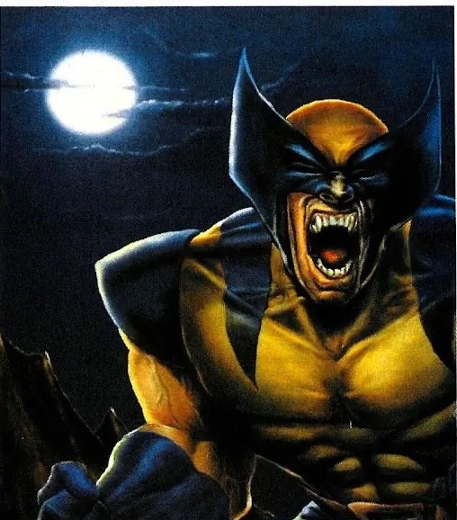 Wolverine artwork from the Flair Marvel 1994 preview