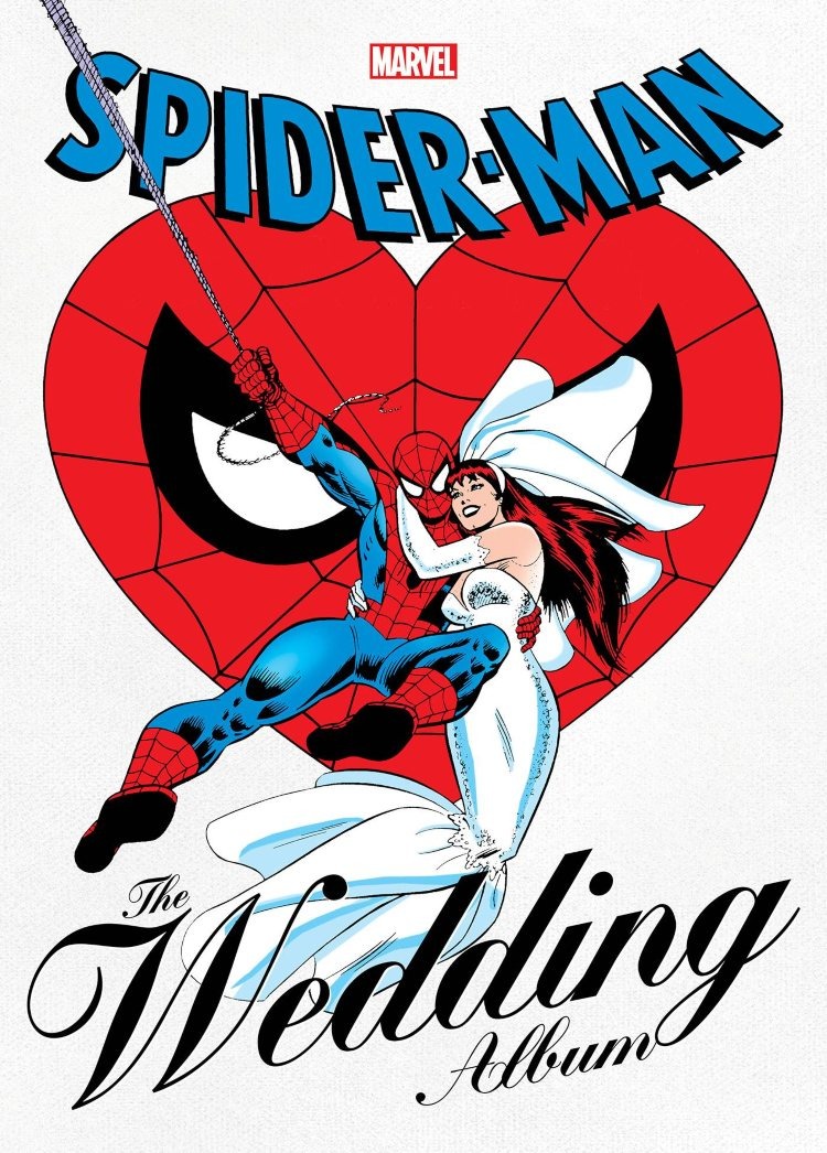 John Romita wedding pin-up of Spider-Man and Mary Jane