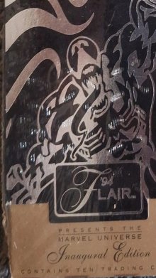 Sealed 1994 Flair Marvel pack with Venom foil cover