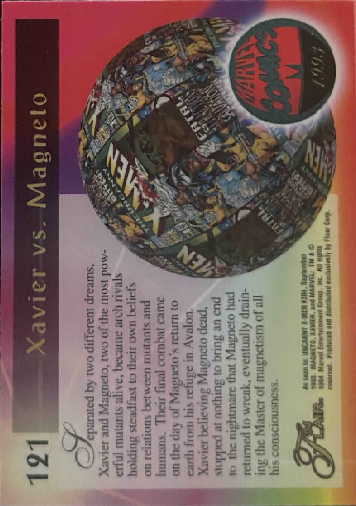 121 Xavier vs. Magneto (back)