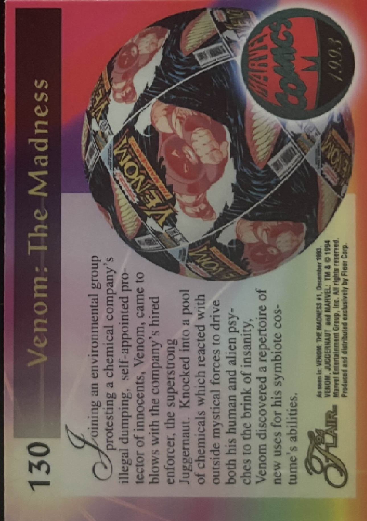130 Venom: The Madness (back)