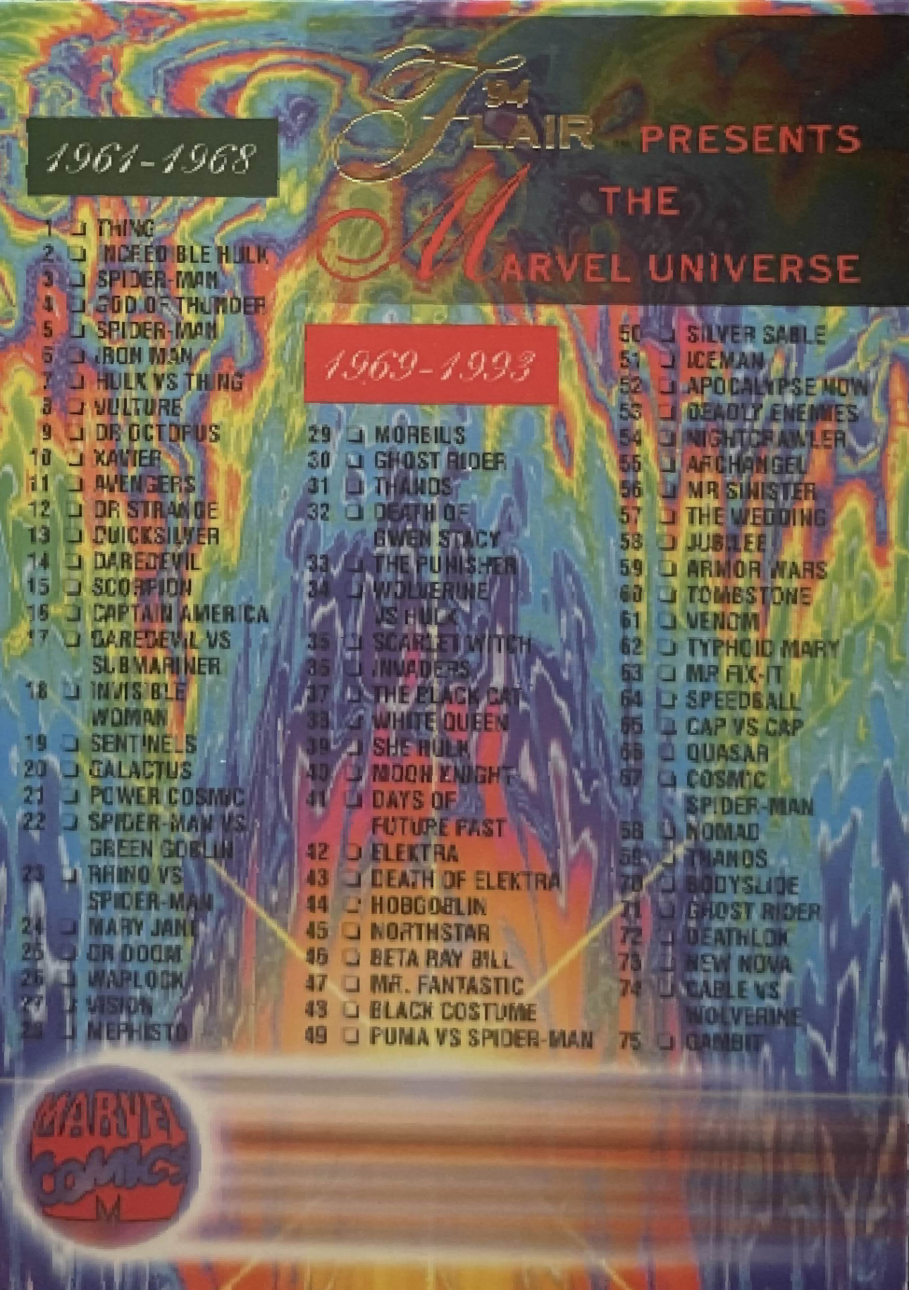 150 Checklist (back)