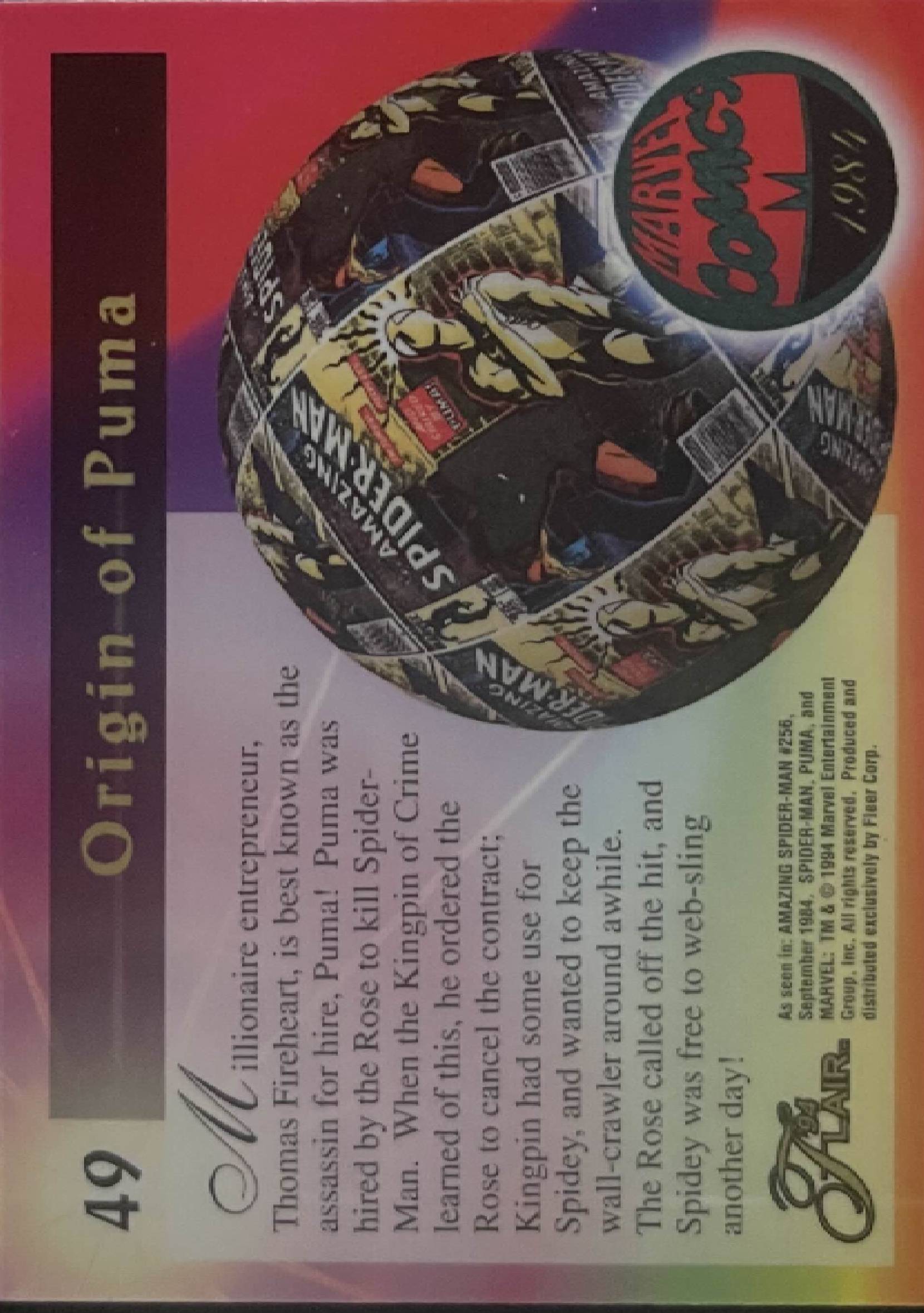 49 Puma vs. Spidey (back)