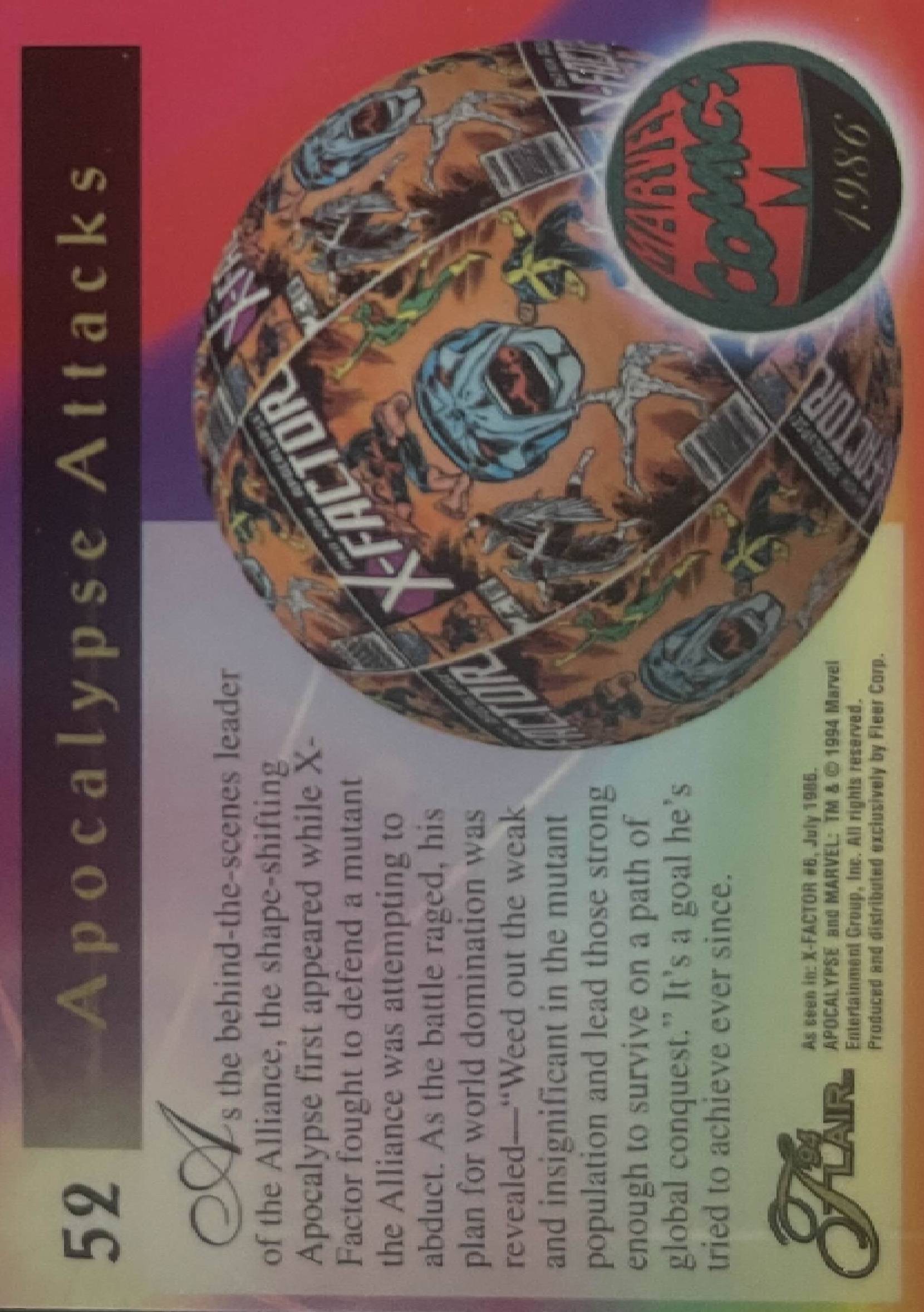 52 Apocalypse Now (Wolverine, Sabretooth) (back)