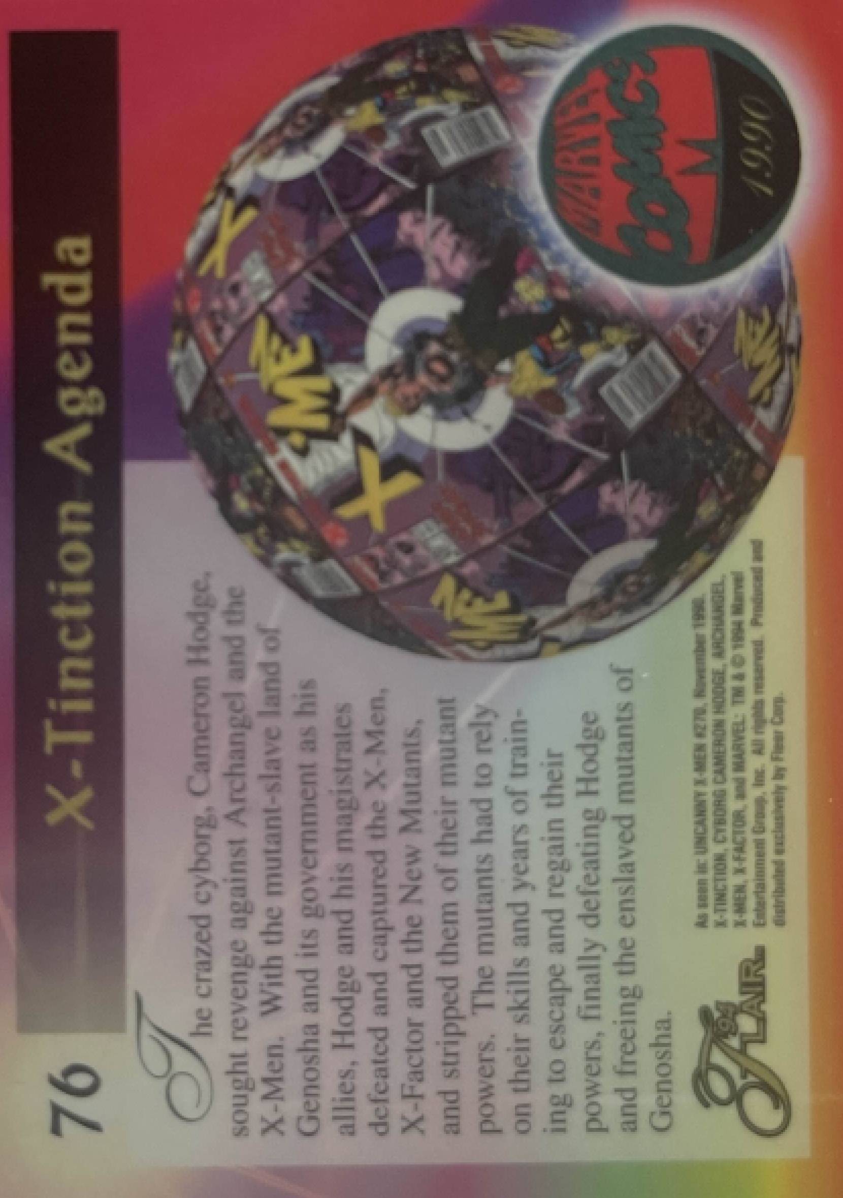 76 X-tinction Agenda (Wolverine, Archangel, Cyclops) (back)