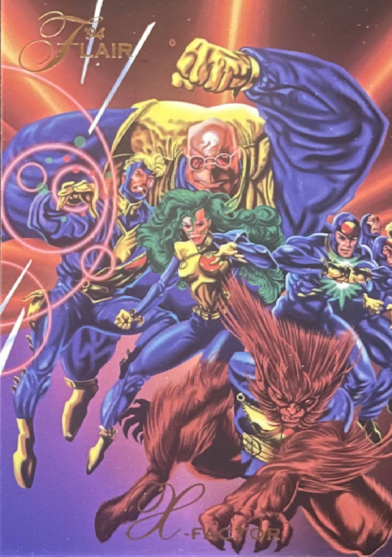 83 X-Factor (Strong Guy, Havok, Polaris, Multiple Man, Rahne) (front)