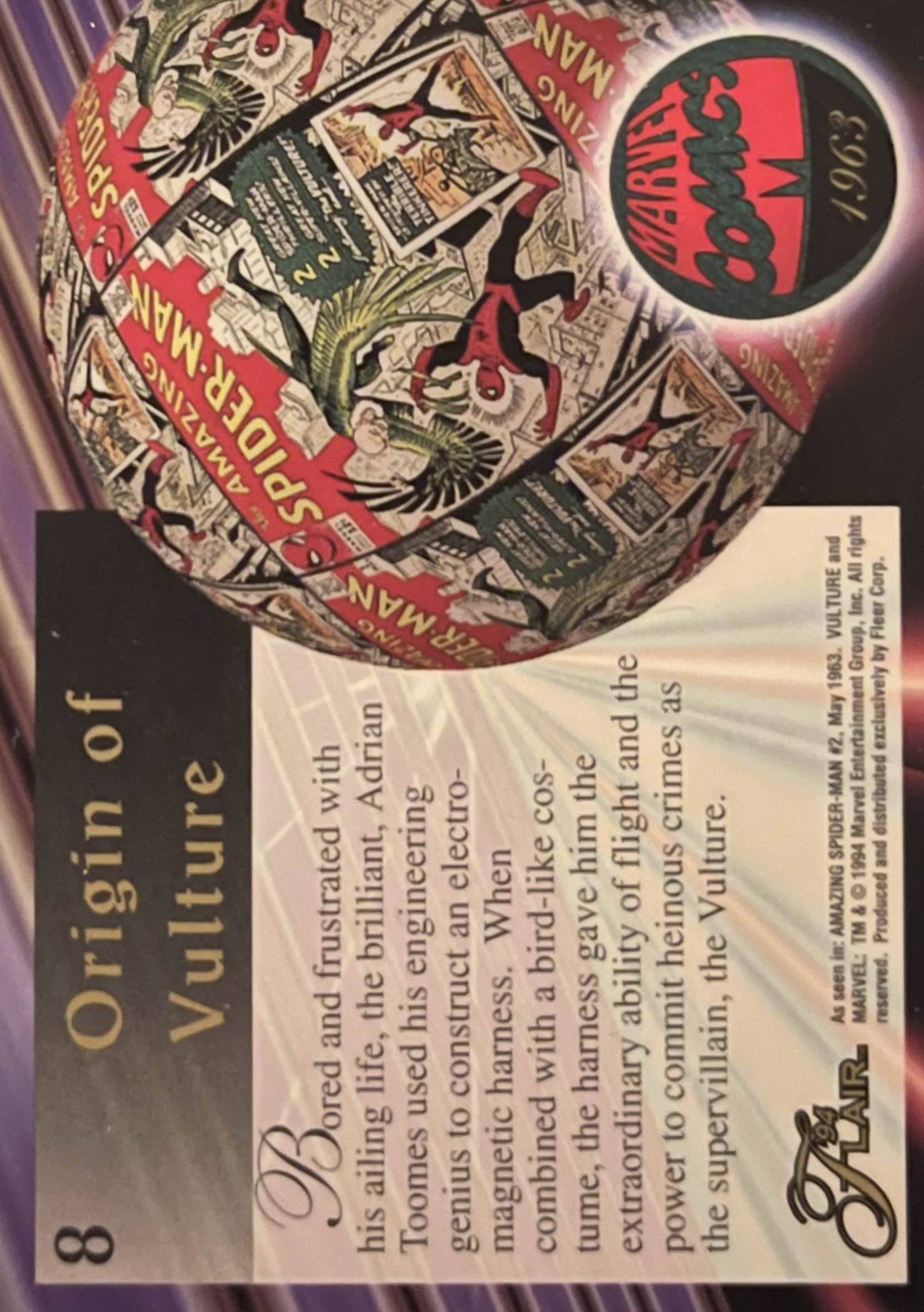 8 Vulture vs. Spider-Man (back)