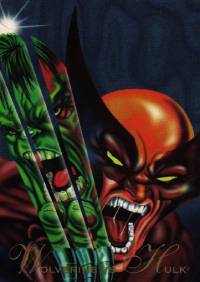 1994 Marvel Annual Flair - #34 - Wolverine vs Hulk